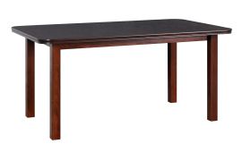 Table de salle à manger ANCE noyer | 80 x 140/180 cm | Plateau plaqué 32 mm | Pieds en bois | Style moderne