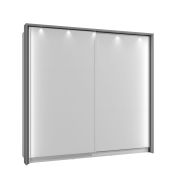 Cadre pour Armoire à portes coulissantes / Penderie Kule 09, Couleur : Gris graphite