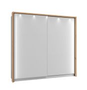 Cadre pour Armoire à portes coulissantes / Penderie Palanka 01, Couleur : Chêne Artisan