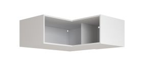 Rehausse pour armoire d'angle / Couleur : Blanc / Cadre à angle droit / Dimensions : 108,5 x 55 x 38,5 cm