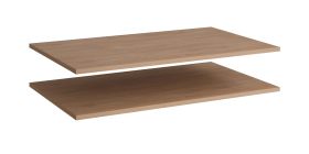 Tablette en bois / Lot de 2 / Couleur : Chêne Puccini / Dimensions : 99 x 55 x 2 cm