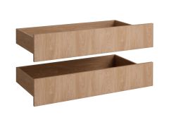 Tiroirs / Lot de 2 / Couleur : Chêne Puccini / Dimensions : 90,5 x 44,5 x 19 cm