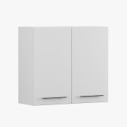 Armoire à portes battantes / Armoire suspendue Blanche / Parnassus 11 / 71,5 x 80 x 29 cm / 2 portes / Unicolore / Design épuré / Pour la cuisine
