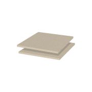 Lot de 2 étagères pour penderies Neiafu, couleur : décor textile