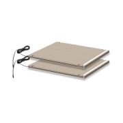 Lot de 2 étagères LED pour penderies Neiafu, couleur : décor textile