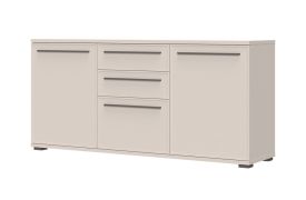Buffet Neiafu 124 | 2 tiroirs, 3 portes, 5 compartiments | Coloris cachemire | 85 x 180 x 46 cm | Design moderne