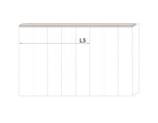 Cadre supérieur pour armoire à portes battantes / Armoire Neiafu et modules d'extension, couleur : cachemire, Largeur : 227 cm