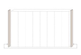 Cadre latéral à LED pour armoire à portes battantes / Armoire Neiafu et modules d'extension, couleur : cachemire, hauteur : 226 cm