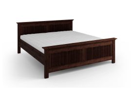 Lit double / Lit d'appoint / Pin finlandais massif / Couleur : Tabacco / Veinage naturel / Surface de couchage : 160 x 200 cm / Design esthétique et intemporel