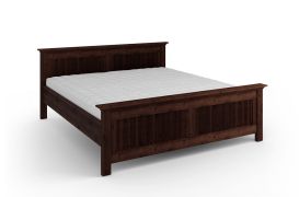Lit double / lit d'appoint / en pin finlandais massif / Couleur : Tabacco / veinage naturel / Surface de couchage : 200 x 200 cm / cadre robuste