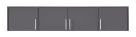 Rehausse d'armoire Hannut 43, Couleur : Anthracite - Dimensions : 40 x 200 x 56 cm (H x L x P)
