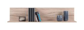 Étagère murale Niel 13 | Finition chêne | 30 x 140 x 30 cm | Design moderne et lignes épurées