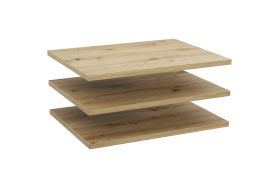 Lot de 3 étagères pour l'armoire Zapopan 21 & 28, Couleur : Chêne Artisan