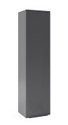 Armoire à portes battantes avec fonction push-to-open Zapopan 40, couleur : graphite, dimensions : 185 x 45 x 40 cm, un compartiment, une tringle à vêtements coulissante, bonne finition