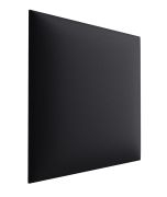Panneaux rembourrés, lot de 10, Couleur : Noir, housse : similicuir, dimensions : 30 x 30 cm