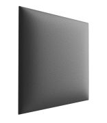 Panneaux rembourrés, lot de 10, Couleur : Gris, housse : similicuir, dimensions : 30 x 30 cm