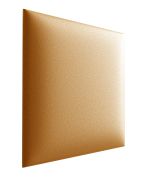 Panneaux rembourrés, lot de 10, Couleur : Orange, Revêtement : Similicuir, dimensions : 30 x 30 cm