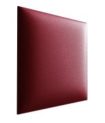 Panneaux rembourrés, lot de 10, Couleur : Rouge, Revêtement : Velours, dimensions : 30 x 30 cm