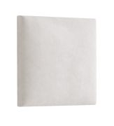 Panneaux rembourrés, lot de 10, Couleur : Beige, Revêtement : Velours, dimensions : 30 x 30 cm