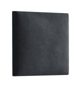 Panneaux rembourrés, lot de 10, Couleur : Noir, Revêtement : Velours, dimensions : 30 x 30 cm
