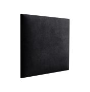 Panneaux rembourrés, lot de 10, Couleur : Noir, Revêtement : Velours, dimensions : 30 x 30 cm