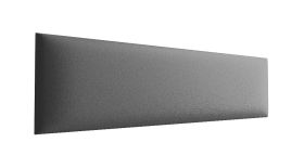 Panneaux rembourrés, lot de 10, Couleur : Gris, Revêtement : Similicuir, dimensions : 38 x 15 cm