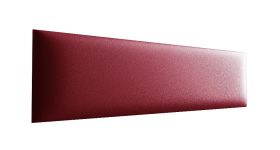 Panneaux rembourrés, lot de 10, Couleur : Rouge, Revêtement : Similicuir, dimensions : 38 x 15 cm