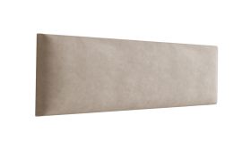 Panneaux rembourrés, lot de 10, couleur : marron clair, housse : velours, dimensions : 38 x 15 cm