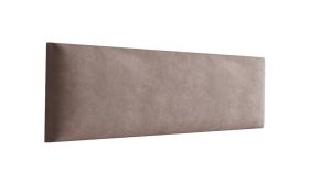 Panneaux rembourrés, lot de 10, couleur : marron, revêtement : velours, dimensions : 38 x 15 cm
