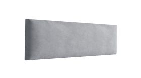 Panneaux rembourrés, lot de 10, Couleur : Gris, Revêtement : Velours, dimensions : 38 x 15 cm