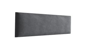 Panneaux rembourrés, lot de 10, Couleur : Anthracite, Housse : Velours, dimensions : 38 x 15 cm