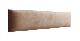 Panneaux rembourrés, lot de 10, couleur : marron, revêtement : velours, dimensions : 38 x 15 cm
