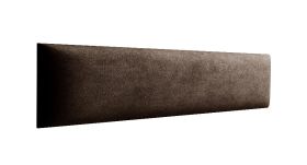 Panneaux rembourrés, lot de 10, Couleur : Brun foncé, Revêtement : Velours, dimensions : 38 x 15 cm