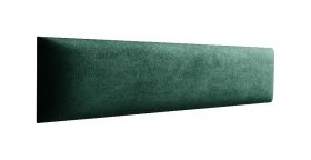 Panneaux rembourrés, lot de 10, Couleur : Vert foncé, Revêtement : Velours, dimensions : 38 x 15 cm