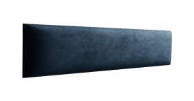 Panneaux rembourrés, lot de 10, Couleur : Bleu foncé, Revêtement : Velours, dimensions : 38 x 15 cm