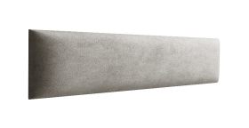 Panneaux rembourrés, lot de 10, Couleur : Gris, Revêtement : Velours, dimensions : 38 x 15 cm