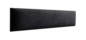 Panneaux rembourrés, lot de 10, Couleur : Noir, Revêtement : Velours, dimensions : 38 x 15 cm