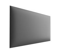 Panneaux rembourrés, lot de 10, Couleur : Gris, Revêtement : Similicuir, dimensions : 38 x 30 cm