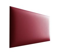Panneaux rembourrés, lot de 10, Couleur : Rouge, Revêtement : Similicuir, dimensions : 38 x 30 cm