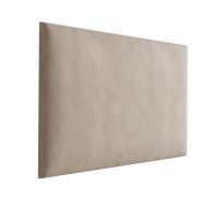 Panneaux rembourrés, lot de 10, couleur : marron clair, revêtement : velours, dimensions : 38 x 30 cm