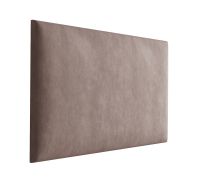 Panneaux rembourrés, lot de 10, couleur : marron, revêtement : velours, dimensions : 38 x 30 cm