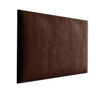 Panneaux rembourrés, lot de 10, Couleur : Brun foncé, Revêtement : Velours, dimensions : 38 x 30 cm