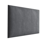 Panneaux rembourrés, lot de 10, Couleur : Anthracite, Revêtement : Velours, dimensions : 38 x 30 cm