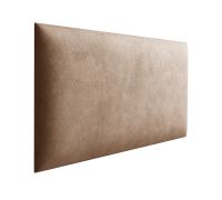 Panneaux rembourrés, lot de 10, couleur : marron, revêtement : velours, dimensions : 38 x 30 cm