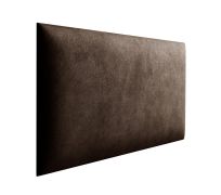 Panneaux rembourrés, lot de 10, Couleur : Brun foncé, revêtement : velours, dimensions : 38 x 30 cm