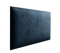 Panneaux rembourrés, lot de 10, Couleur : Bleu foncé, housse : velours, dimensions : 38 x 30 cm