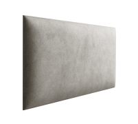 Panneaux rembourrés, lot de 10, Couleur : Gris, housse : velours, dimensions : 38 x 30 cm
