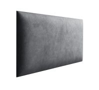 Panneaux rembourrés, lot de 10, Couleur : Anthracite, housse : velours, dimensions : 38 x 30 cm