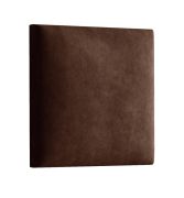 Panneaux rembourrés, lot de 10, Couleur : Brun foncé, housse : velours, dimensions : 38 x 40 cm