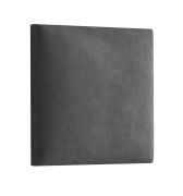 Panneaux rembourrés, lot de 10, Couleur : Anthracite, housse : velours, dimensions : 38 x 40 cm